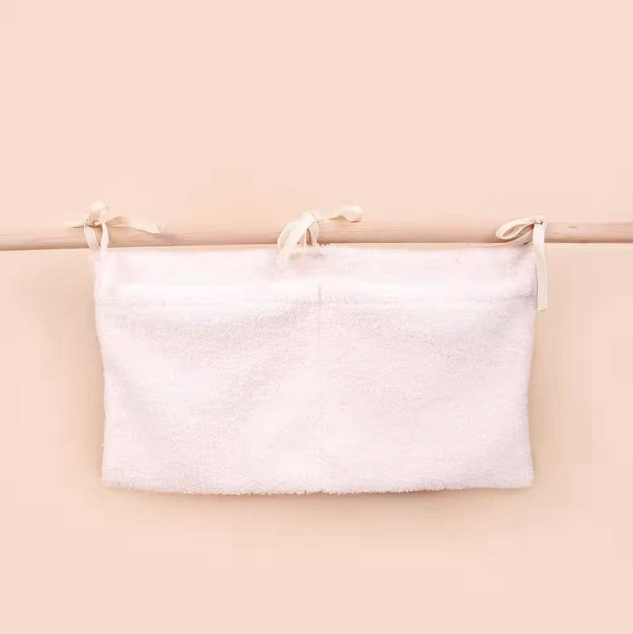 Bolsillo de cuna acolchado | Mi trenza de Cuna Blanco