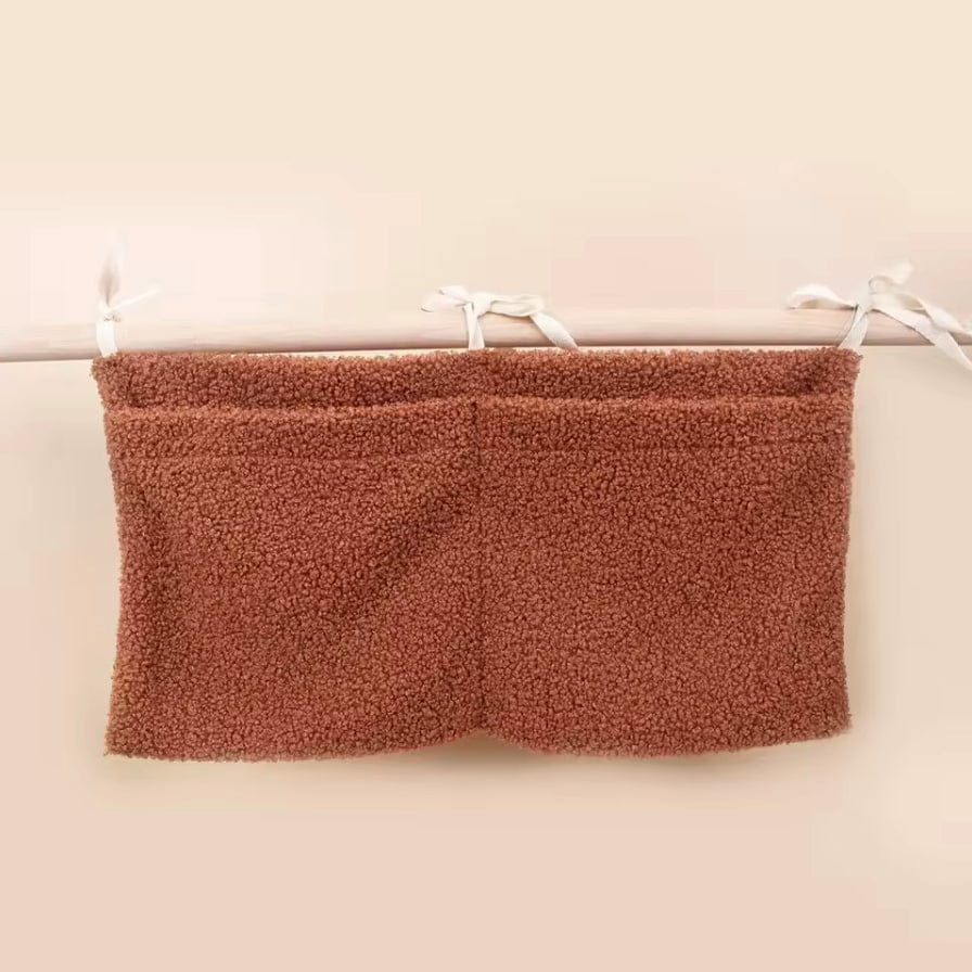 Bolsillo de cuna acolchado | Mi trenza de Cuna Marrón