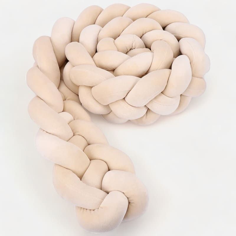 Chichonera cuna beige | Mi Trenza de Cuna Beige claro / 4 Cabos / Longitud 100 cm