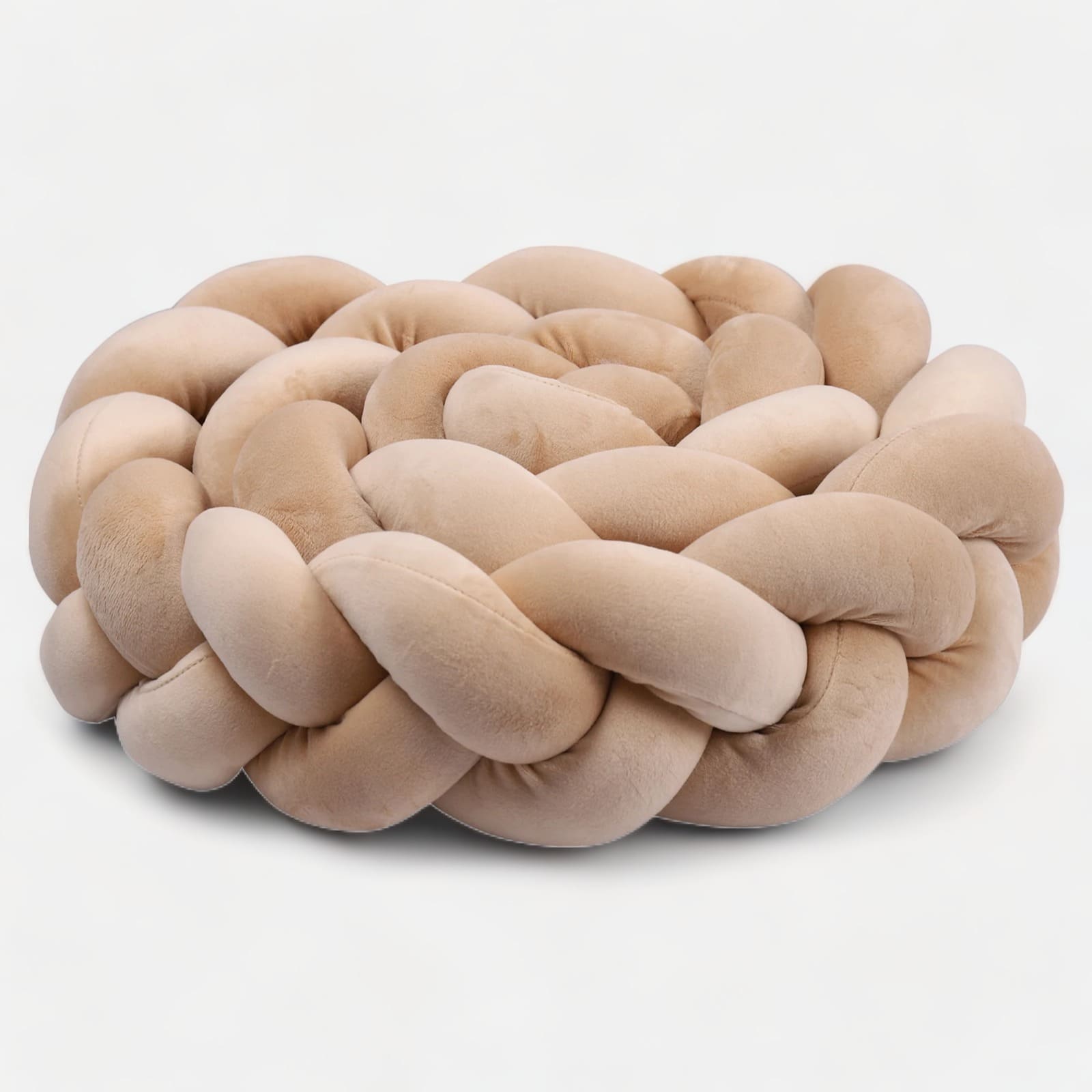 Chichonera cuna beige | Mi Trenza de Cuna Beige oscuro / 3 Cabos / Longitud 100 cm