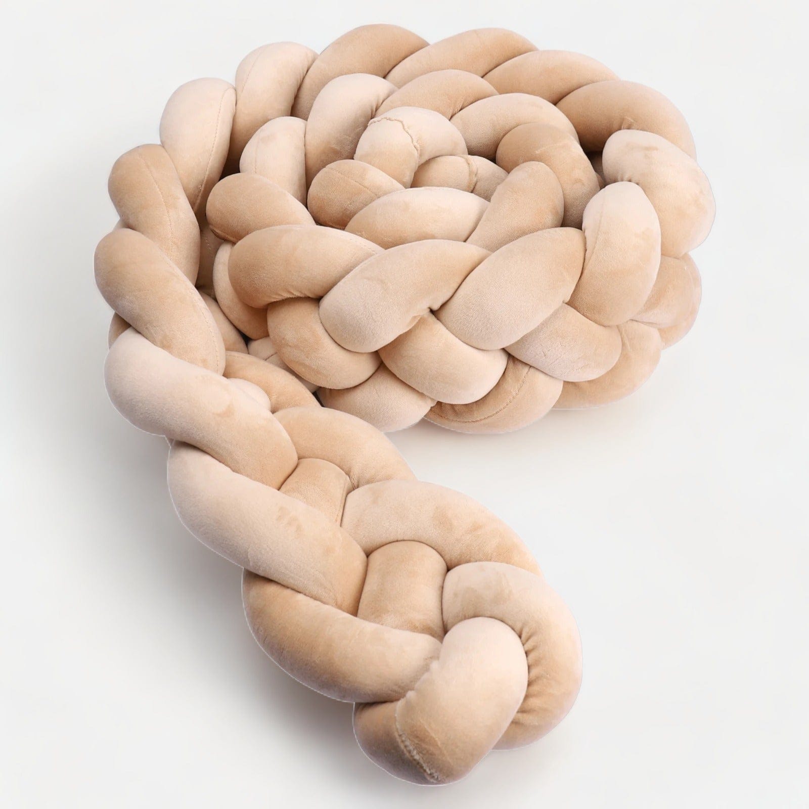 Chichonera cuna beige | Mi Trenza de Cuna Beige oscuro / 4 Cabos / Longitud 100 cm