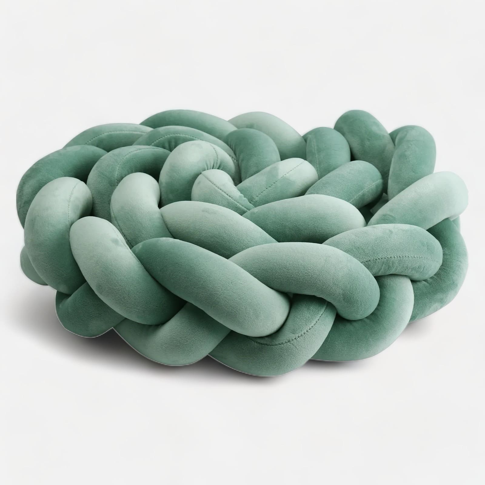 Chichonera verde | Mi Trenza de Cuna Verde salvia / 3 Cabos / Longitud 100 cm