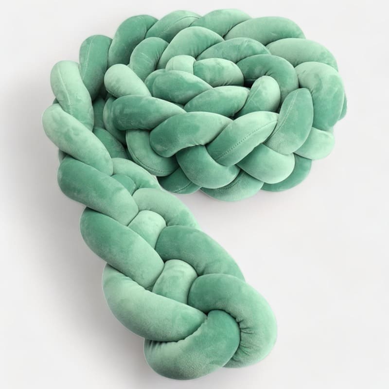 Chichonera verde | Mi Trenza de Cuna Verde salvia / 4 Cabos / Longitud 100 cm