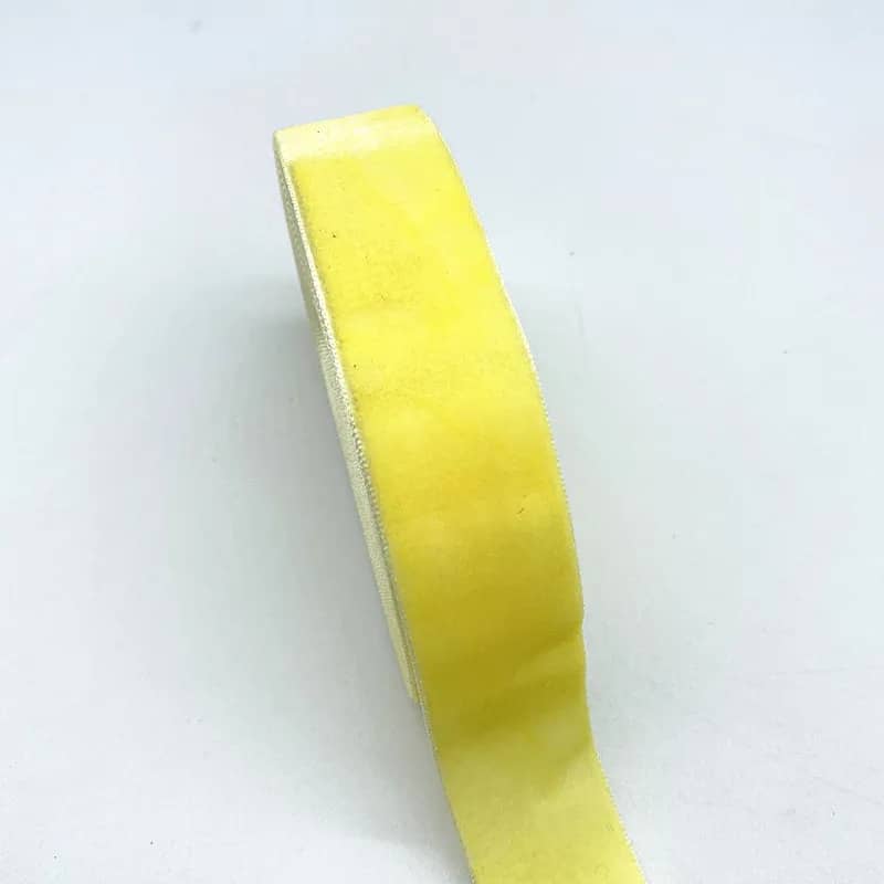 Cinta de fijación de terciopelo | Mi trenza de Cuna Amarillo
