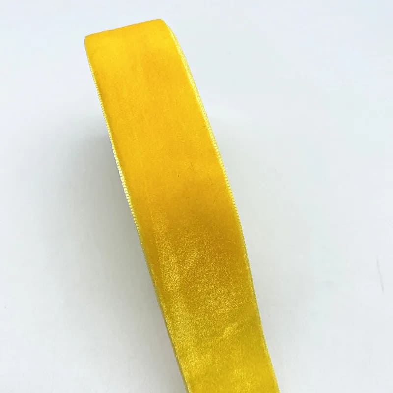 Cinta de fijación de terciopelo | Mi trenza de Cuna Amarillo mostaza