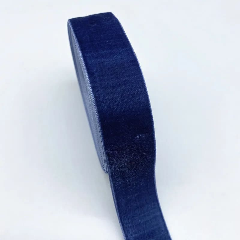 Cinta de fijación de terciopelo | Mi trenza de Cuna Azul marino