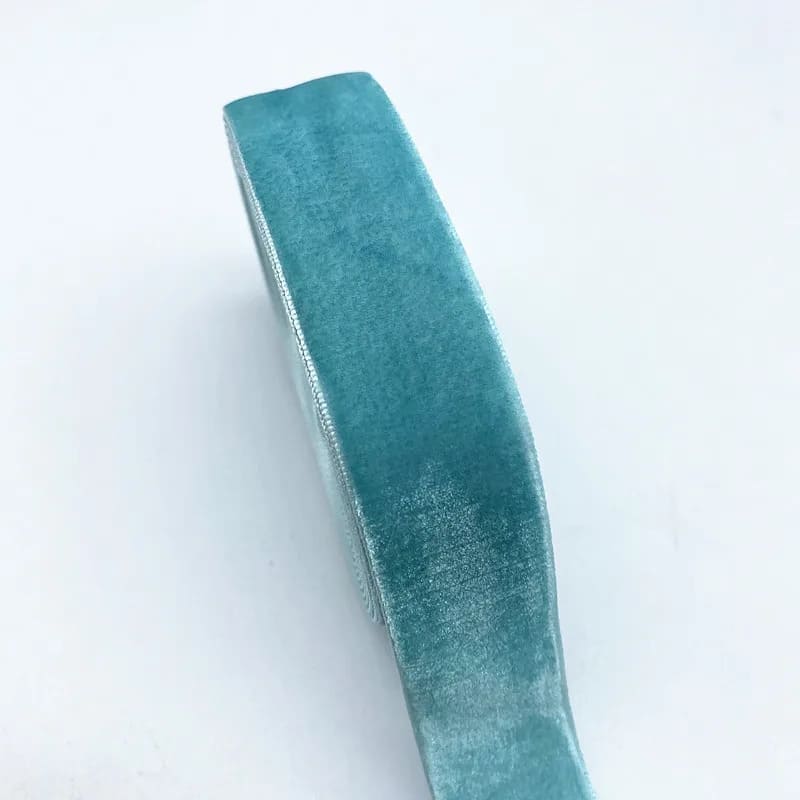 Cinta de fijación de terciopelo | Mi trenza de Cuna Azul turquesa