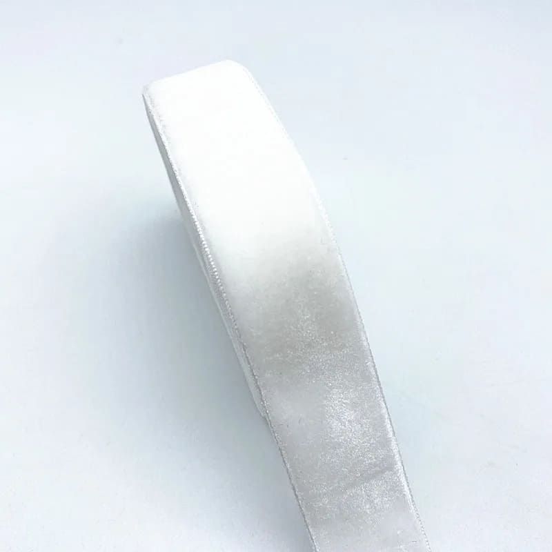 Cinta de fijación de terciopelo | Mi trenza de Cuna Blanco