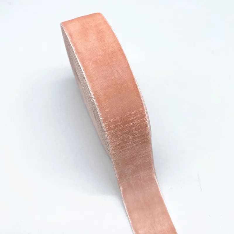 Cinta de fijación de terciopelo | Mi trenza de Cuna Rosa salmón