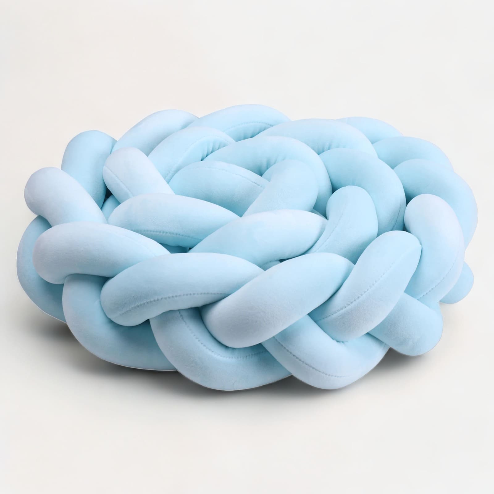 Cuna chichonera azul | Mi Trenza de Cuna Azul cielo / 3 Cabos / Longitud 100 cm