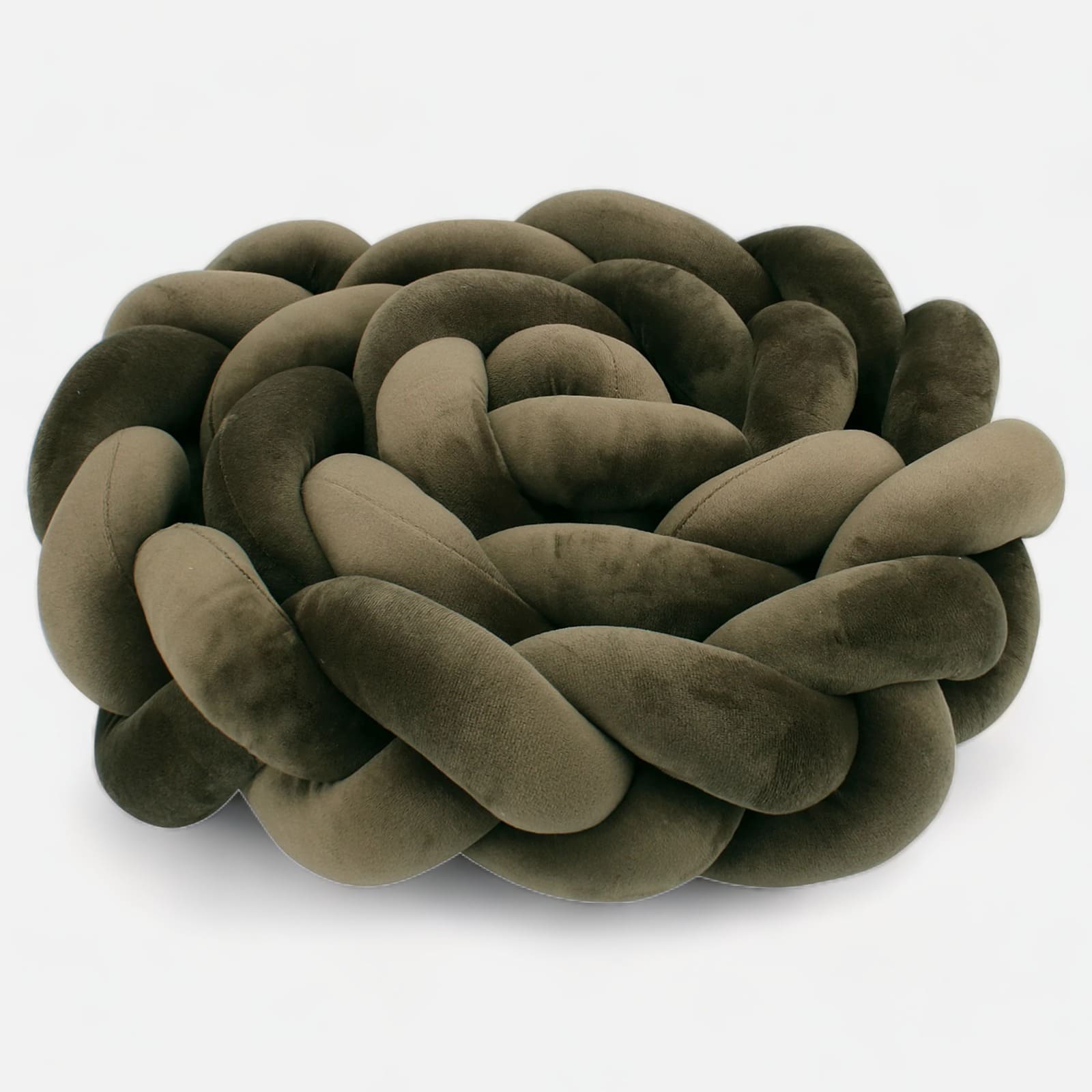 Trenza para cuna de bebe caqui | Mi Trenza de Cuna