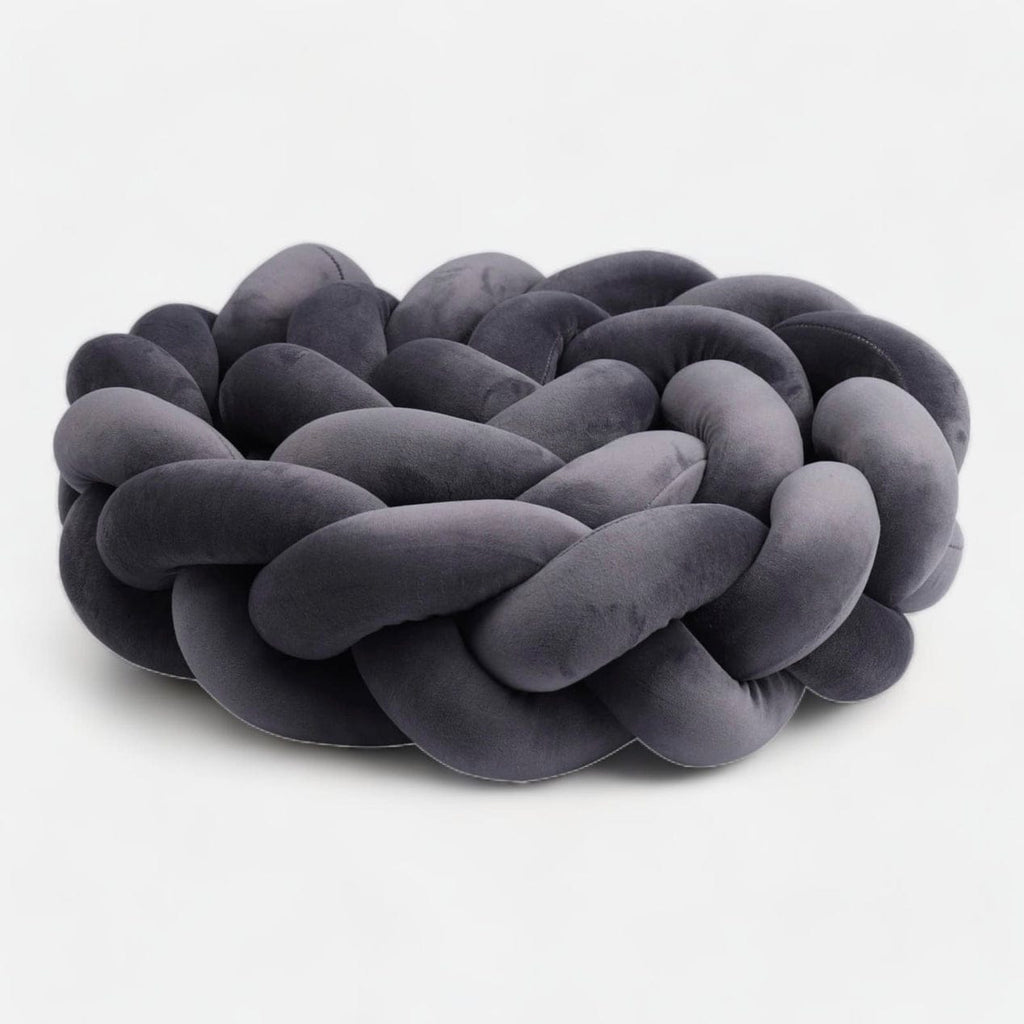 Trenzas para cunas gris | Mi Trenza de Cuna 3 Cabos / Longitud 100 cm / Gris claro