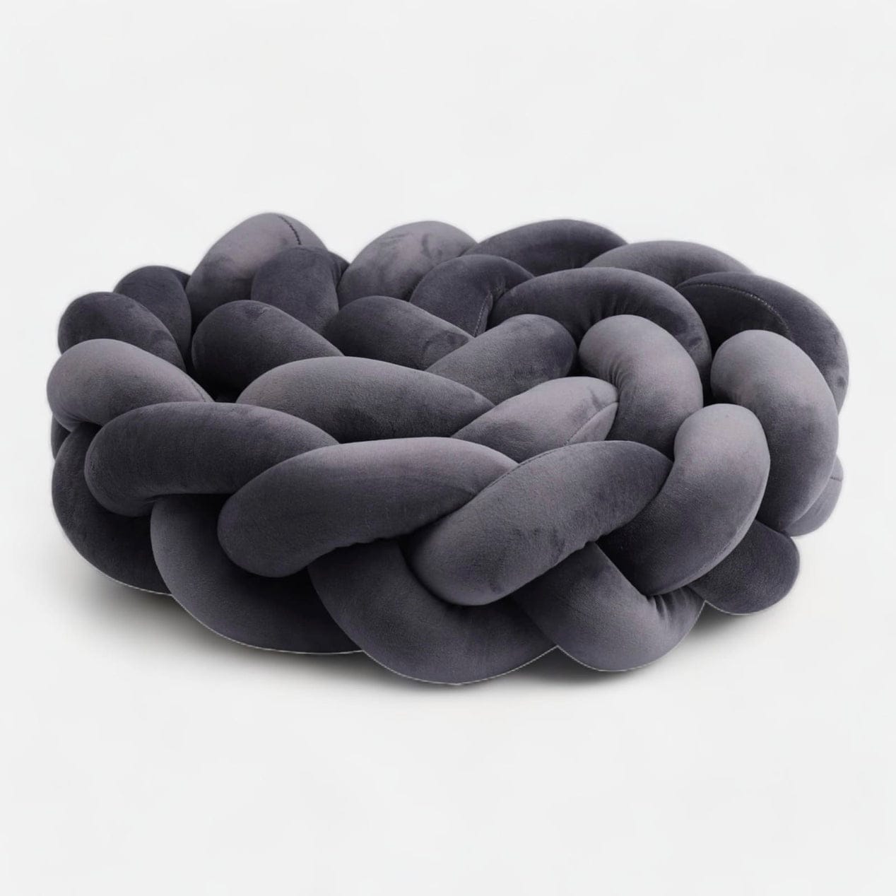 Trenzas para cunas gris | Mi Trenza de Cuna 3 Cabos / Longitud 100 cm / Gris claro