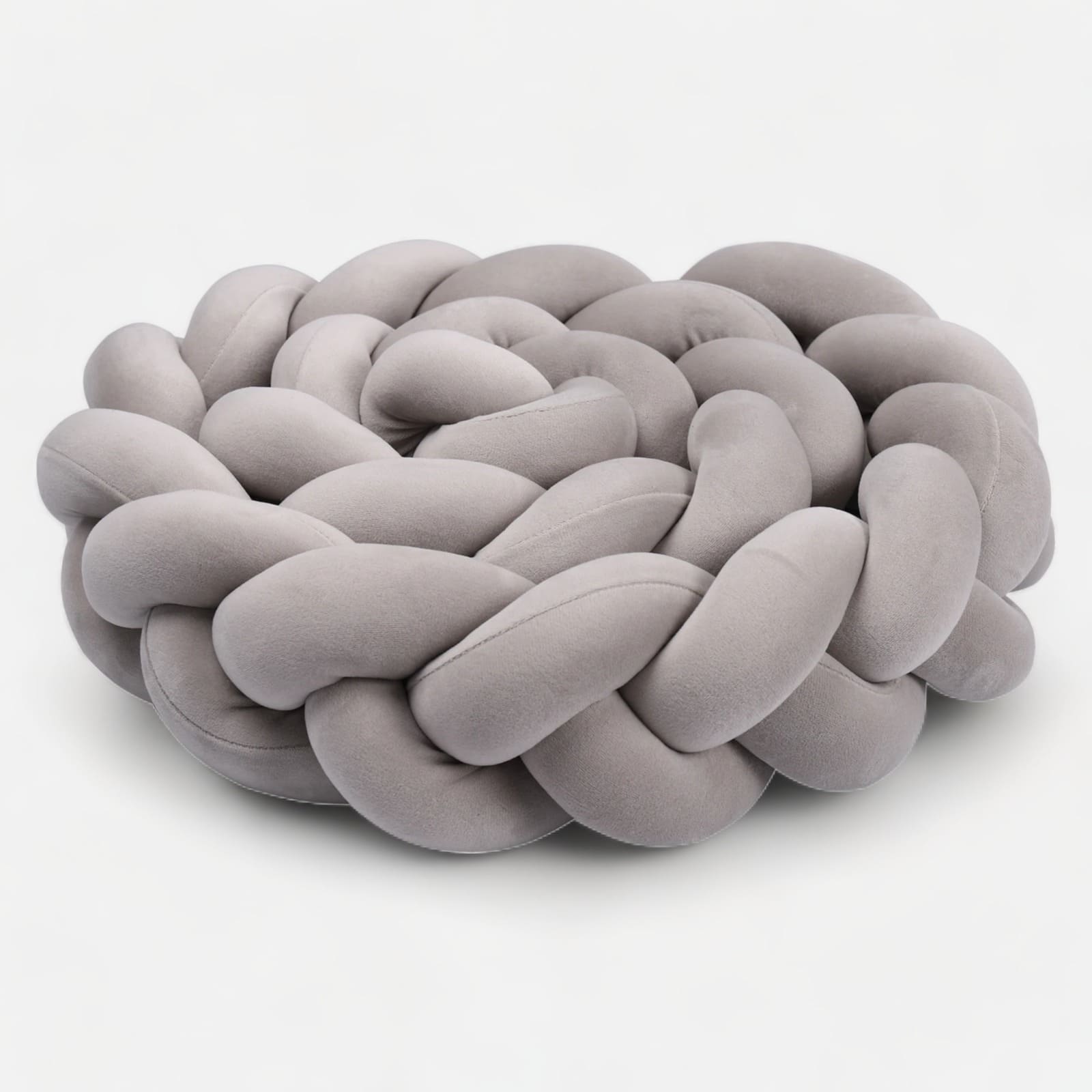 Trenzas para cunas gris | Mi Trenza de Cuna 3 Cabos / Longitud 100 cm / Gris oscuro