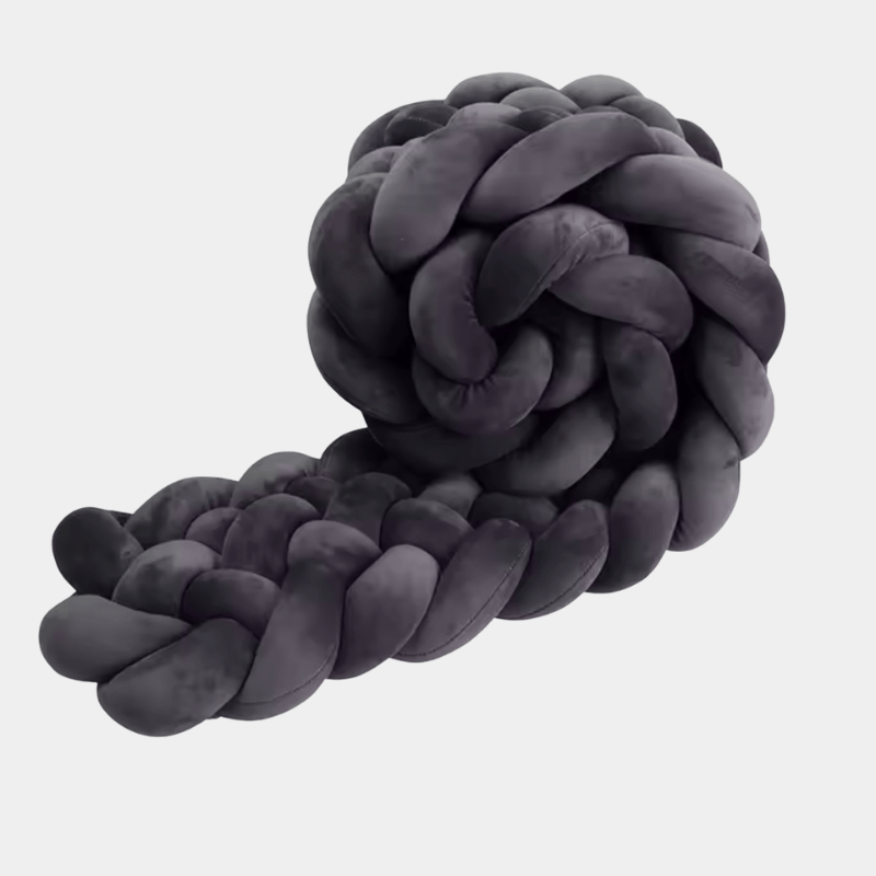 Trenzas para cunas gris | Mi Trenza de Cuna 6 Cabos / 200 cm / Gris claro