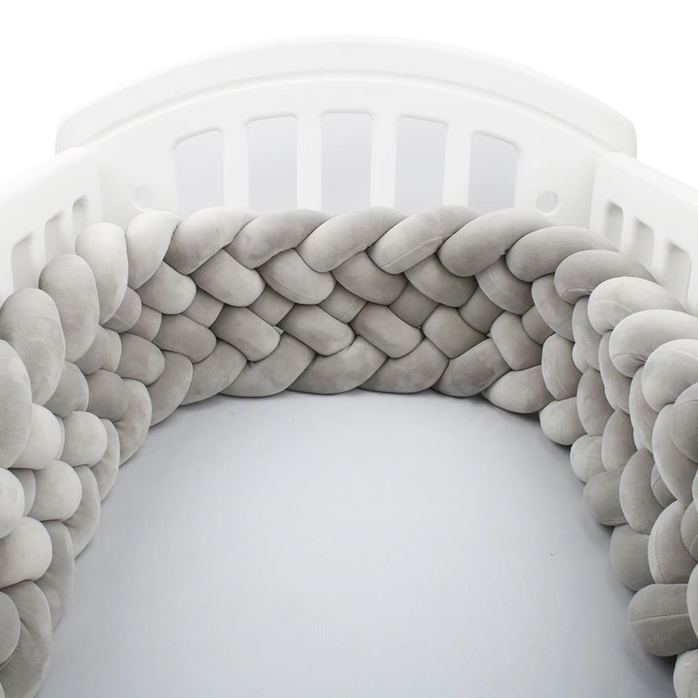 Trenzas para cunas gris | Mi Trenza de Cuna 6 Cabos / 200 cm / Gris oscuro